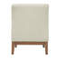 Chaises d'appoint confort 300 lb, siège moderne en tissu beige
