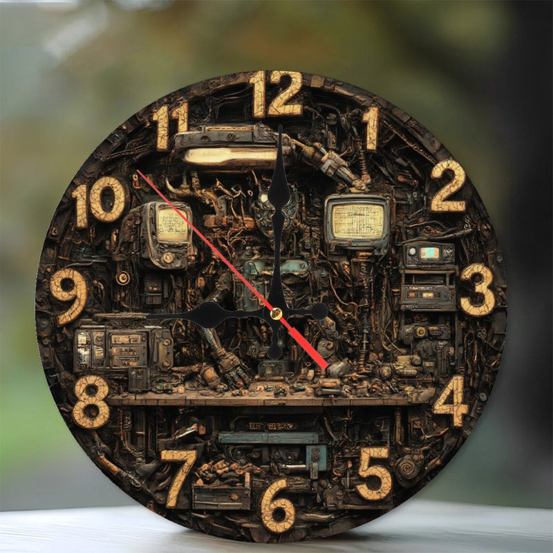 Horloge, chiffres, machine Steampunk