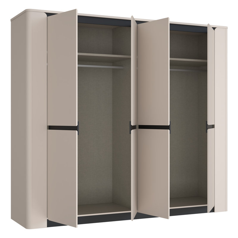 Taylianna 4 Door Manufactured Wood Wardrobe