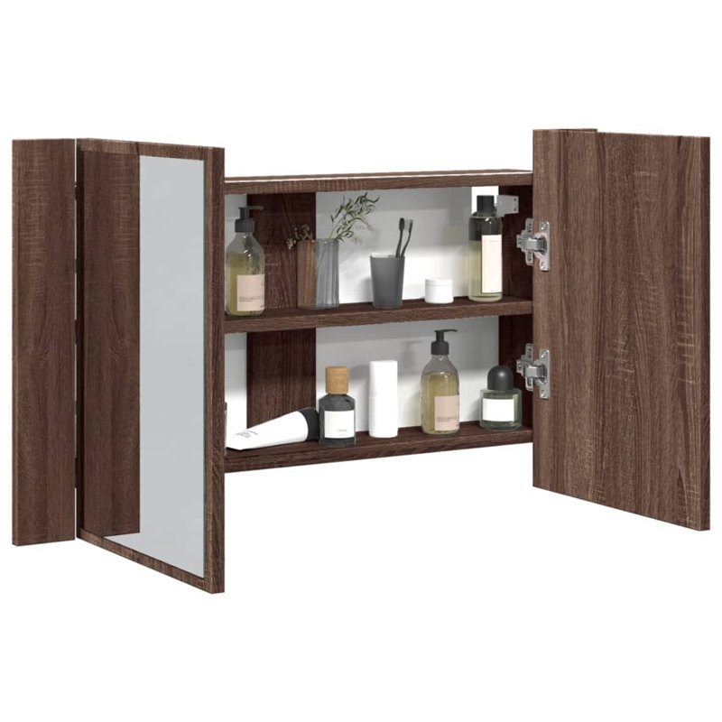 Calee Bathroom Cabinet, Walnut