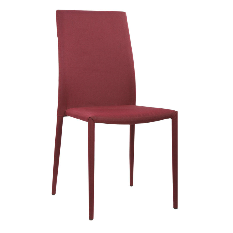 Armless Stacking Chair, Red