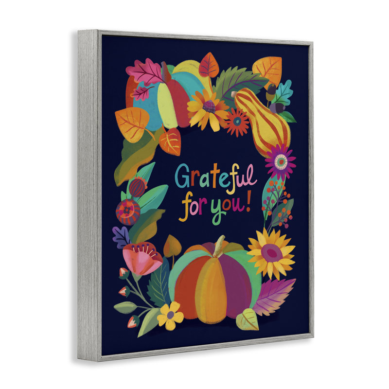  «Grateful For You Gourds», estampe numérique par Riley Hutchens, H 20 po x l 16 po, Estampe numérique Farmhouse