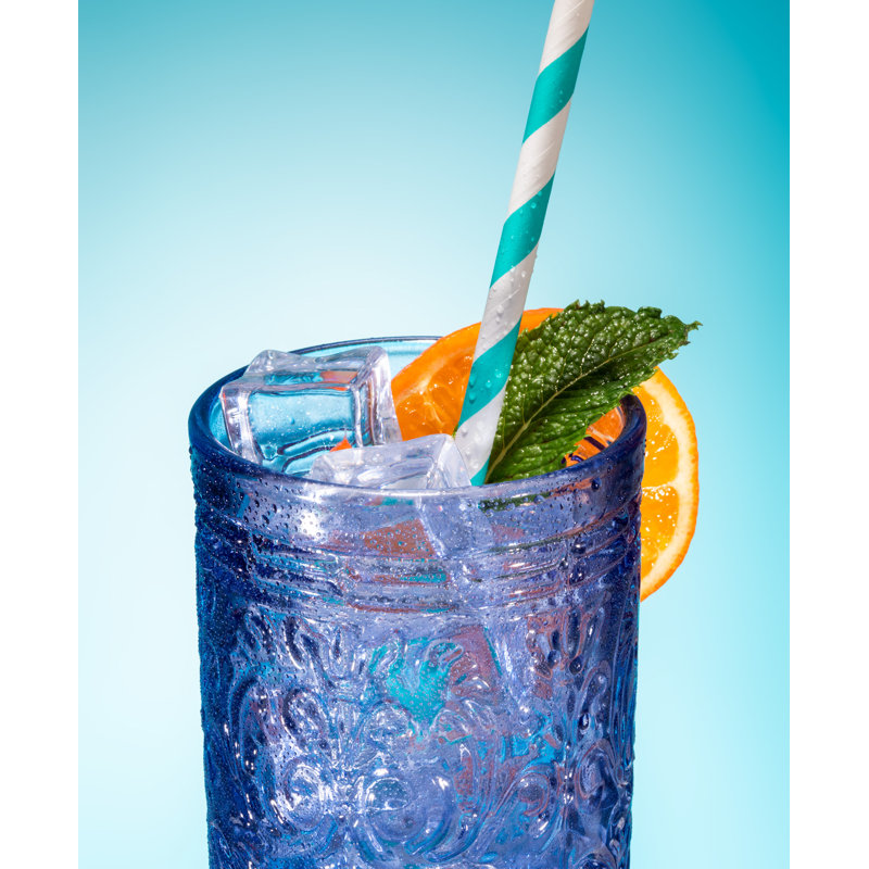 Jax Glass Highball 14 oz, Blue, 4