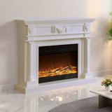 American style carved fireplace decorative cabinet