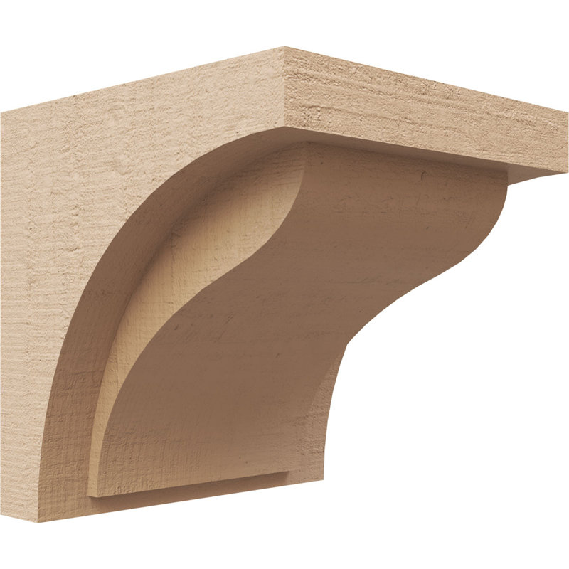Helena - cèdre brut TimberThane Corbel, H 7 po x l 7 po x P 7 po
