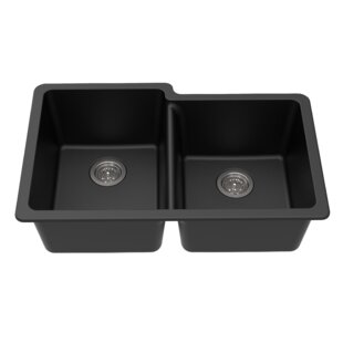 STYLISH 28 inch Workstation 60/40 Double Bowl Undermount 16G Kitchen Sink  with Accessories included