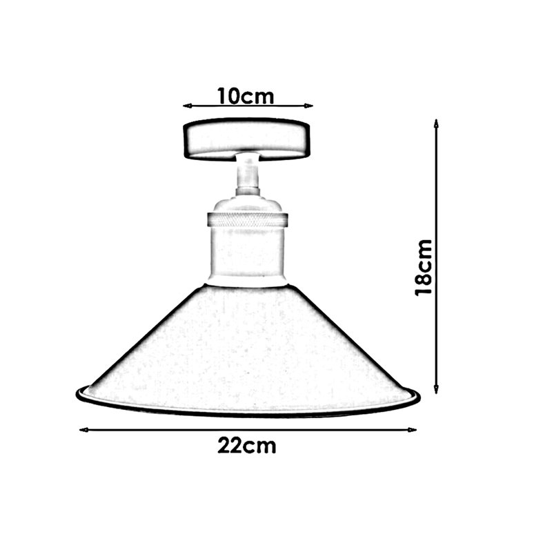 Bolick Semi Flush Mount, Green