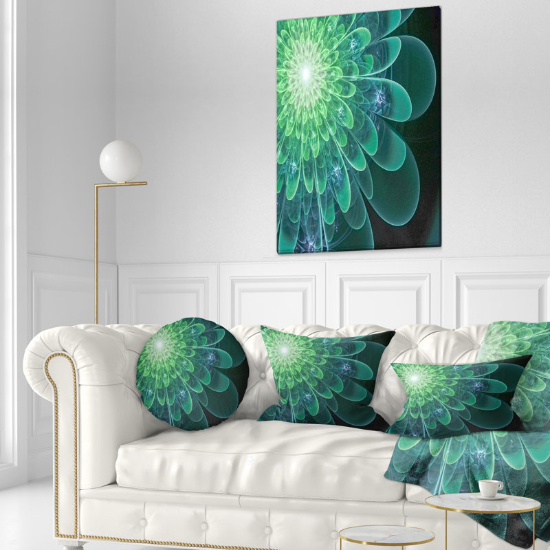 Coussin lombaire floral parfait, Vert