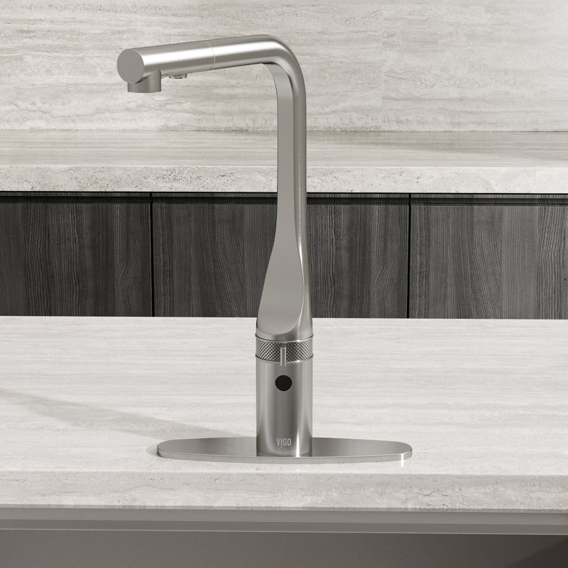 Kitchen Sink Faucet Deck Plate Escutcheon, Stainless