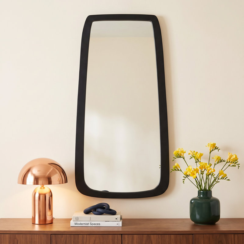 Adalaide Rectangle Mirror, Black