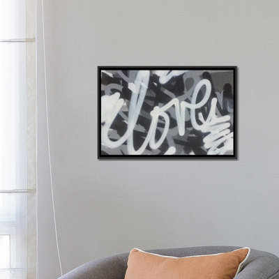 « black & white love », impression sur toile