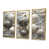 Toile avec cadre flottant or
