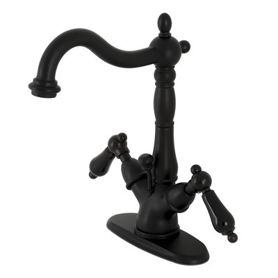Robinet de salle de bain à fixation sur comptoir à deux poignées à un ou trois trous Kingston