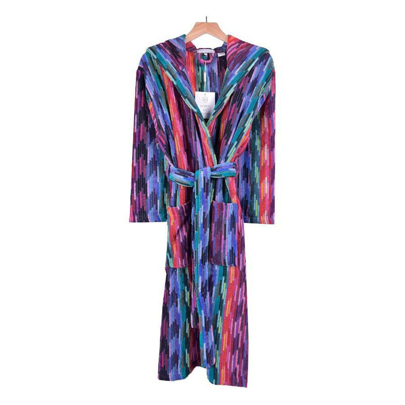 Mid-Calf Bathrobe with Pockets, M