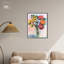 Positif, art floral sur toile pêche boho par Art Remedy-104333782-104333790