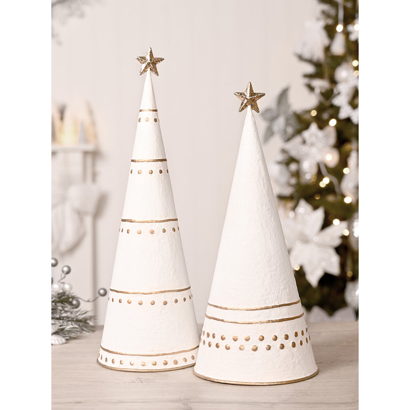 Metal Cone Shaped Christmas Tree