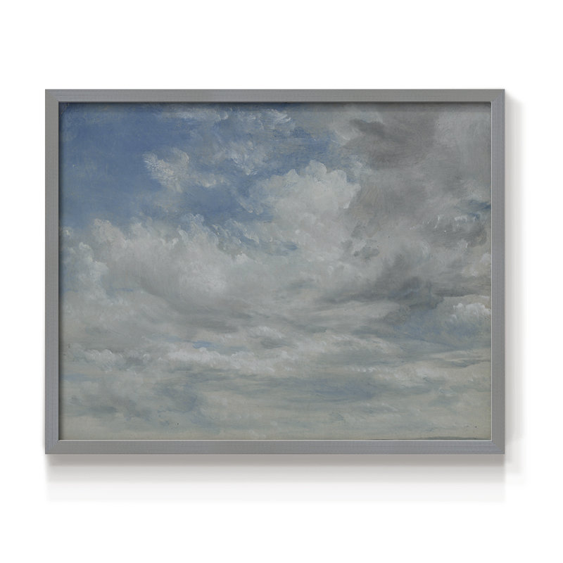 Paysages rétro-Cccxix - reproduction encadrée, H 16 po x l 20 po, Gris