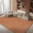 Faux Rabbit Fur Performance Machine Washable Solid Color Rug-1938633249