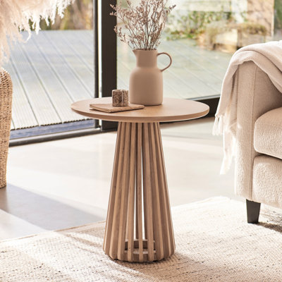 Pedestal End Table