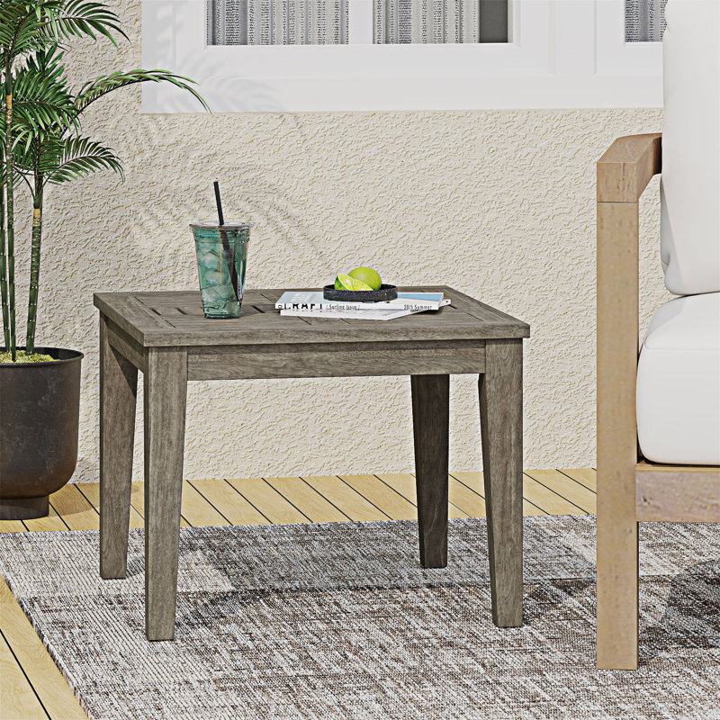Table d'appoint d'extérieur en bois