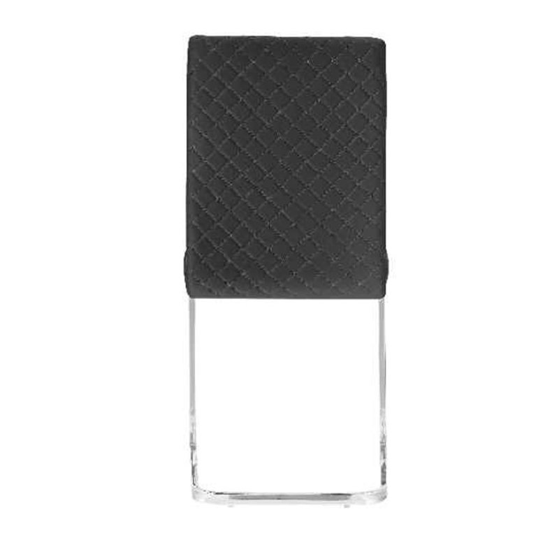 Chaise de salle à manger-blanc Aalia, Noir