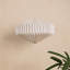 35cm H Cardboard / Paper Oval Pendant Shade in White
