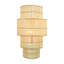 Four-Tiered Wall Sconce in Natural Rattan