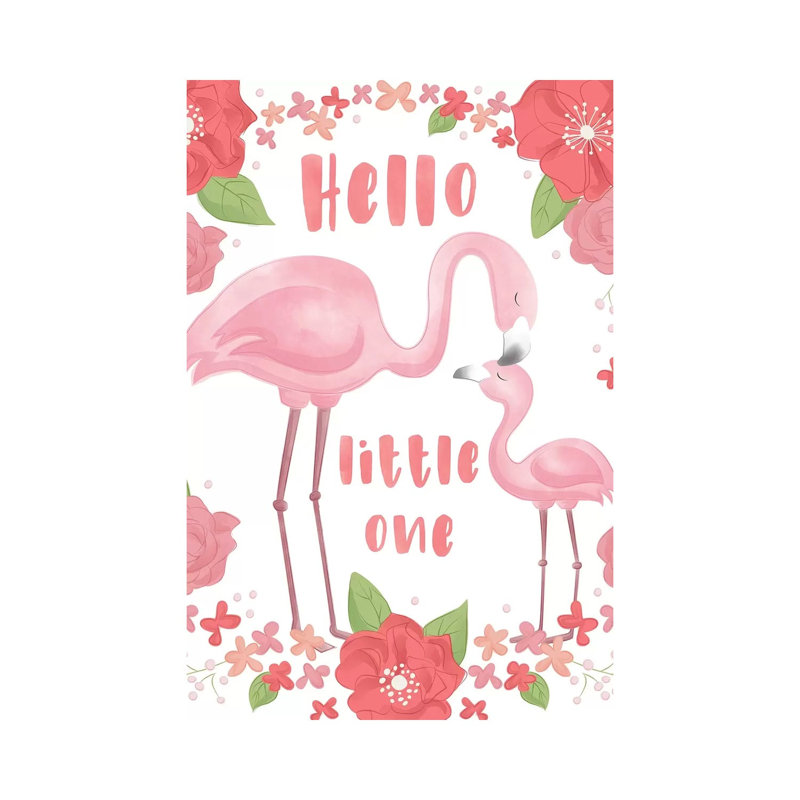 Flamingo Dreams I by Dana Saulnier - Gallery-Wrapped Canvas Giclée on Canvas, Canvas, 20.32 cm H x 30.48 cm W
