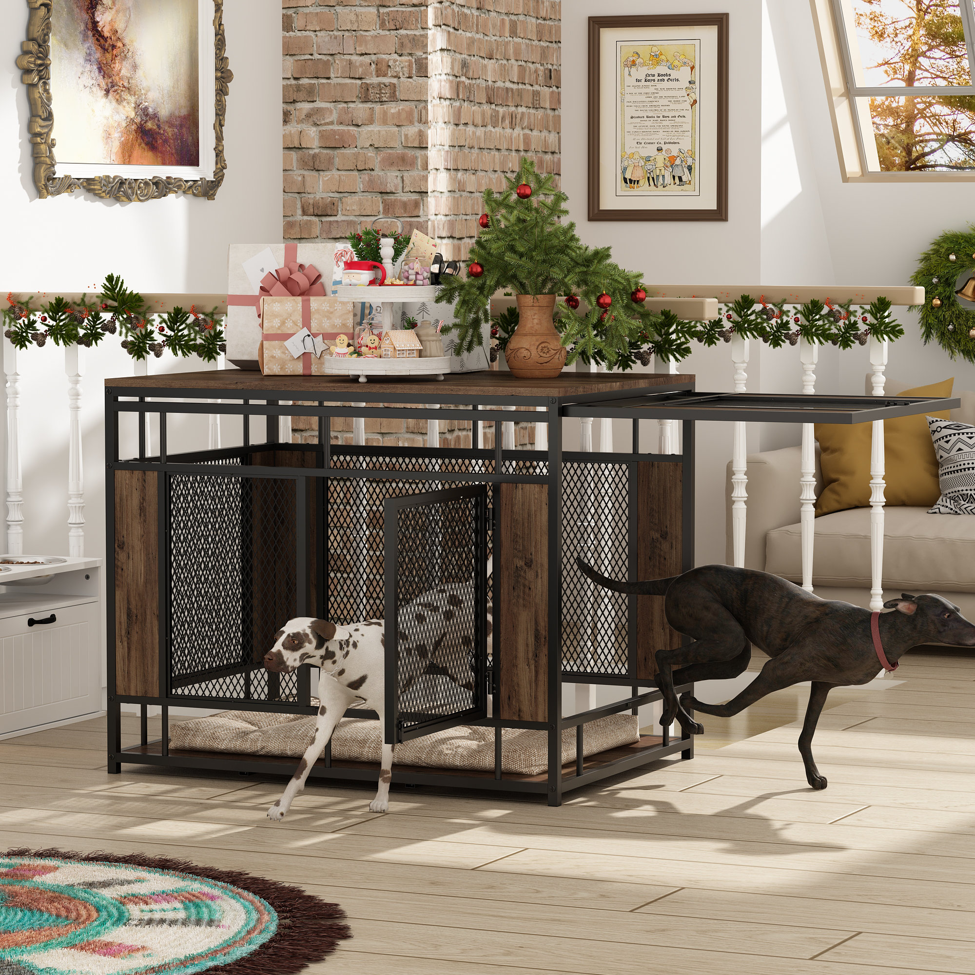 Two door outlet kennel