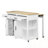 Kitchen Island with Extendable Table, 2 Drawers and 2 Cabinets-1454457873