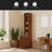 End Table With 3 Drawers, Corner Table With 4 Open Shelves, Tall Side Table For Bedroom And Corner