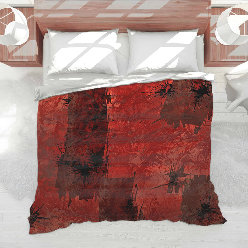 Édredon rouge et noir, Simple extra long