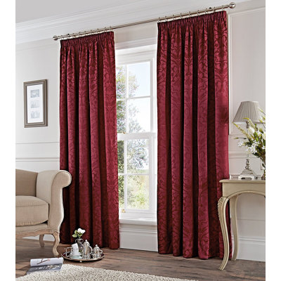 Cotton Blend Room Darkening Curtain Pair