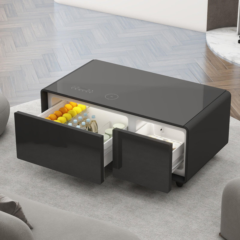 Table basse moderne et intelligente avec haut-parleur intégré Bluetooth