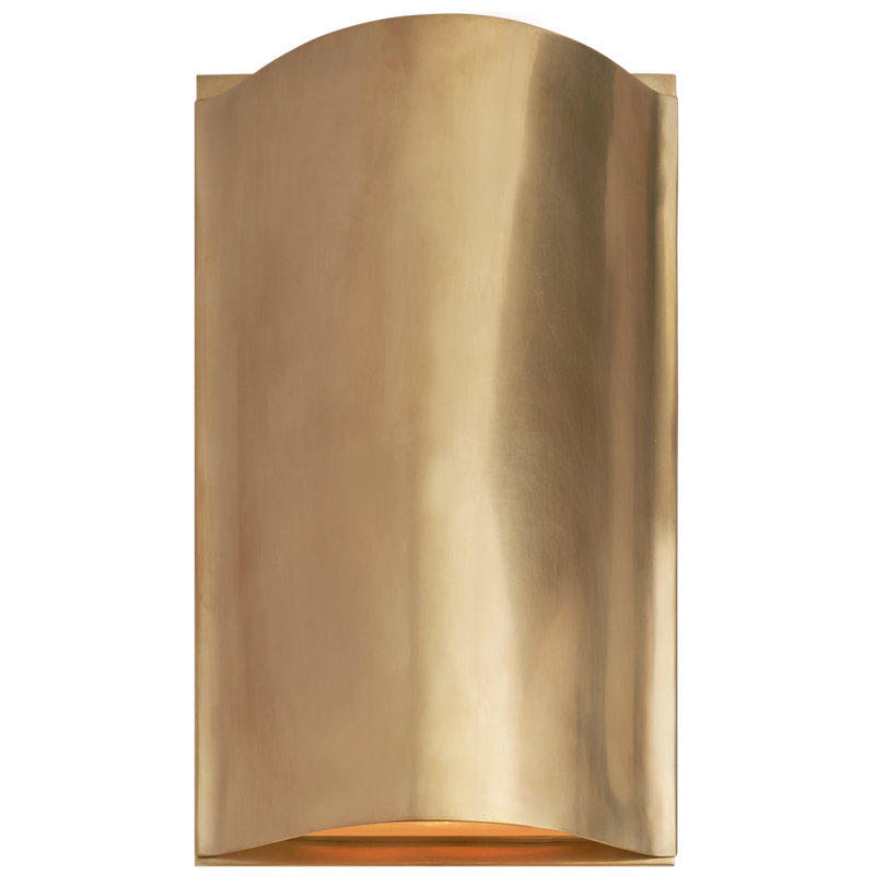 Kelly Wearstler Avant Small Curve Sconce, Antique-Burnished Brass
