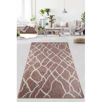 Premium Mink Carpet Rug, 4.9 x 7.9 ft | 100% Polyester, 0.4 in Pile Height, Antibacterial, Non-Slip Underside | Machine Washable at 86°F, Easy Care | Ideal for Living Room, Bedroom & Home Décor