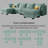 115" U-Shape Modular Sectional Sofa Bed | Light Green Linen, 6 Hidden Storage Seats + Reversible Chaise, Convertible Sleeper, 220 lb/Seat-1021655957