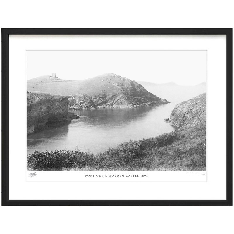 Port Quin, Doyden Castle 1895 - Single Picture Frame Print, 45cm H x 60cm W x 2.3cm D
