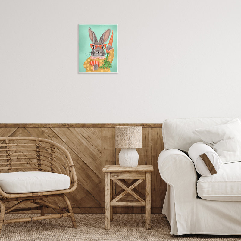 Plaque murale lapin à pois, design par Jilly Jack Designs