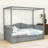 Karalin Twin 2 Drawers Wood Canopy DayBed-393888556