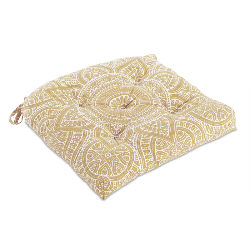 Coussin de siège en coton fait à la main, Beige