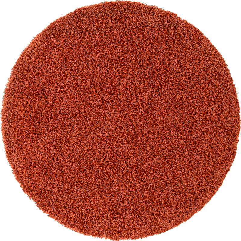Tapis terre cuite Renesha, Rond 6 pi