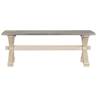 Jerrod Solid Wood Cross Legs Coffee Table