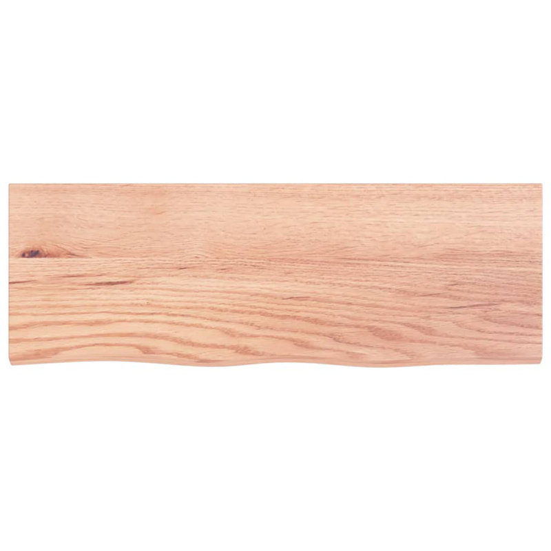 Agatho 80cm Solid Wood Bathroom Vanity Top, Light Brown