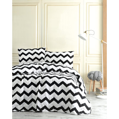 Cotton Blend Chevron / Zig Zag Bedding