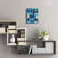  «Denim Blocks I» par Regina Moore, art mural en verre acrylique, 24 po x 36 po-101620693