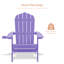 Chaise Adirondack pliante en plastique Shubhika-869326987