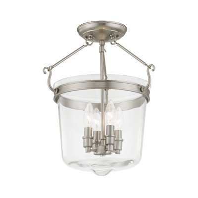 Rockford Glass Semi Flush Mount