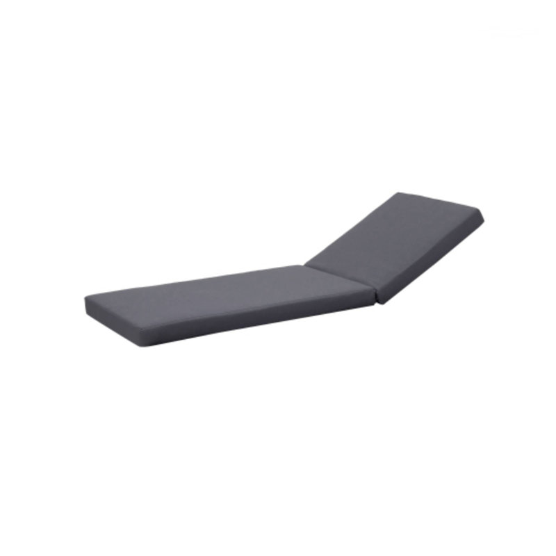 Coussin de chaise longue gris foncé, Gris