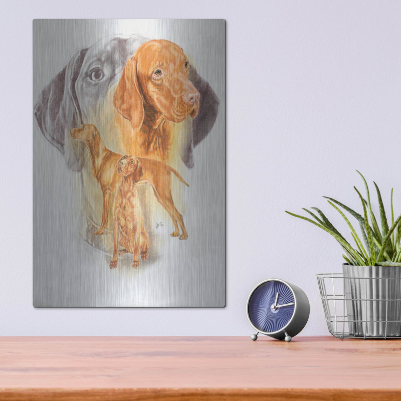 "Vizsla hongroise" par Barbara Keith, H 16 po x l 12 po